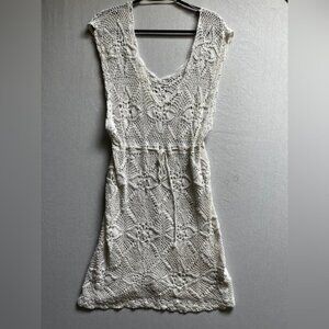 Oysho Elegant Crochet Knit Dress Sz L